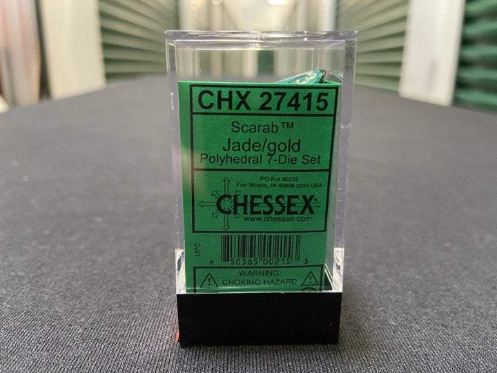 Chessex Scarab Jade/Gold 7-Die Set picture