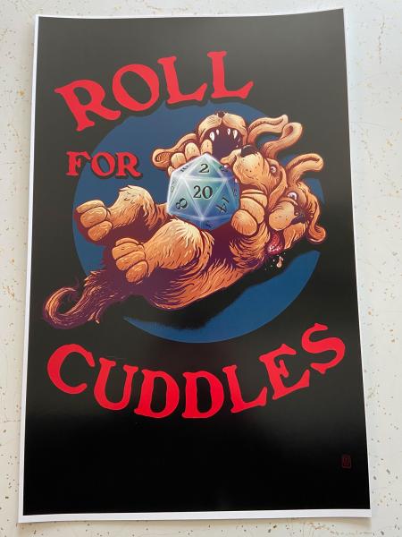 "Roll for Cuddles" 11" x 17" Cerebus Glossy Print picture