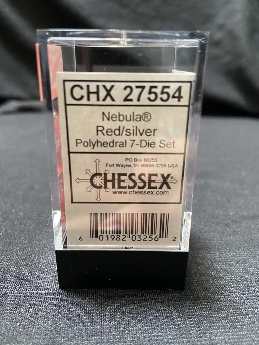 Chessex Borealis Purple/White 7-Die Set picture