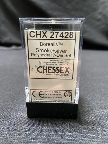 Chessex Borealis Smoke/Silver 7-Die Set picture
