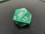 Large Solid D20 Dice (Green)