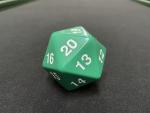 Large Solid D20 Dice (Green)