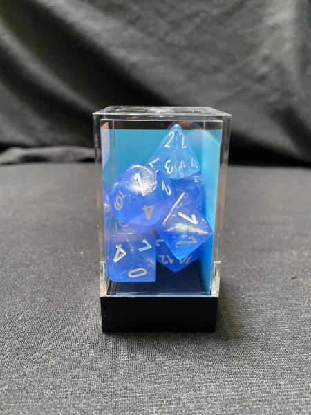 Chessex Borealis Sky Blue/White 7-Die Set picture