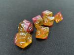 Kaplow Yellow Rose 7-Piece Dice Set