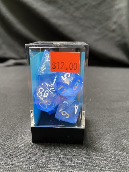 Chessex Borealis Sky Blue/White 7-Die Set picture