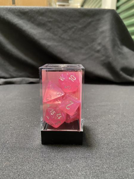 Chessex Borealis Pink/Silver 7-Die Set picture