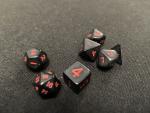 Koplow Red/Black 7-Piece Mini-Dice Set