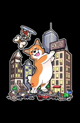 Corgzilla!!! T-Shirt picture