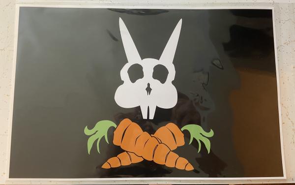 Pirate Doom Bunny 11" x 17" Glossy Print picture