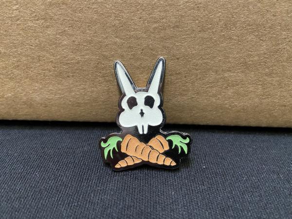 Pirate Doom Bunny Glow in the Dark Enamel Pin picture