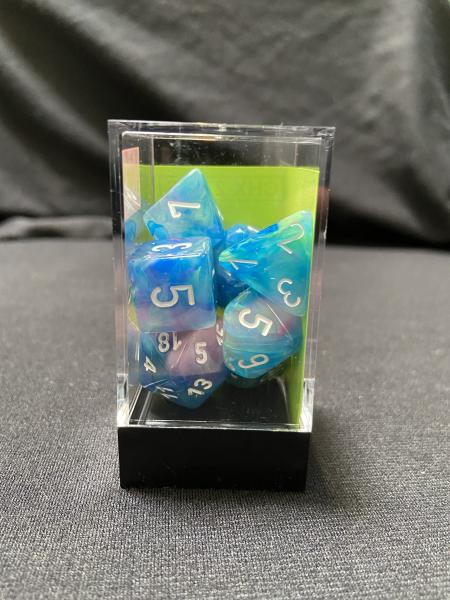 Chessex Festive Waterlily/White 7-Die Set picture