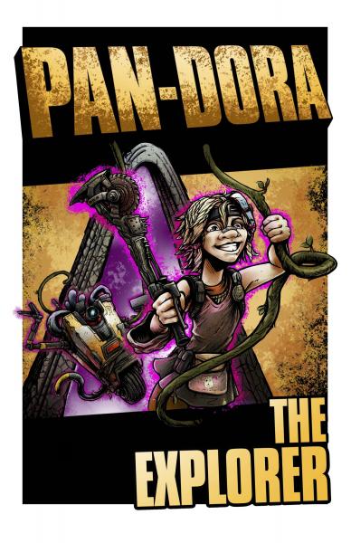 Pan-Dora the Explorer 11" x 17" Glossy Print picture