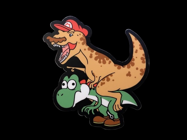 DINO MARIO ODYSSEY VINYL DECAL(4" )