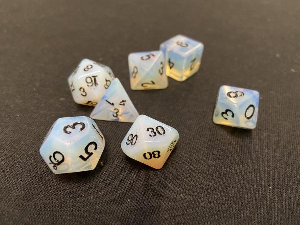 Large Opal 7-Piece Dice Set picture