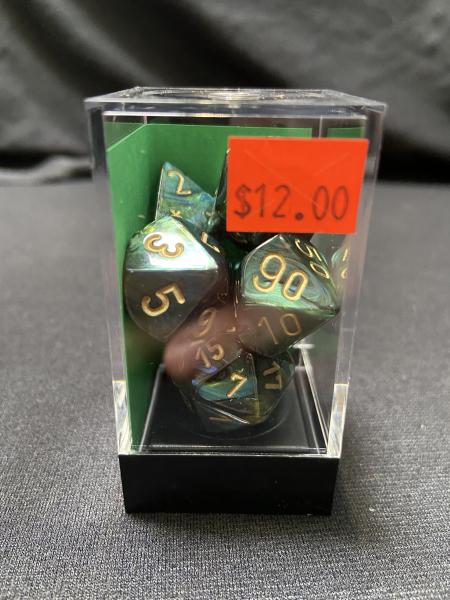 Chessex Scarab Jade/Gold 7-Die Set picture