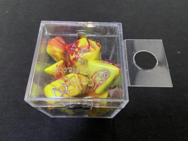 Crystal Caste Dice Set (Toxic Red/Yellow) picture