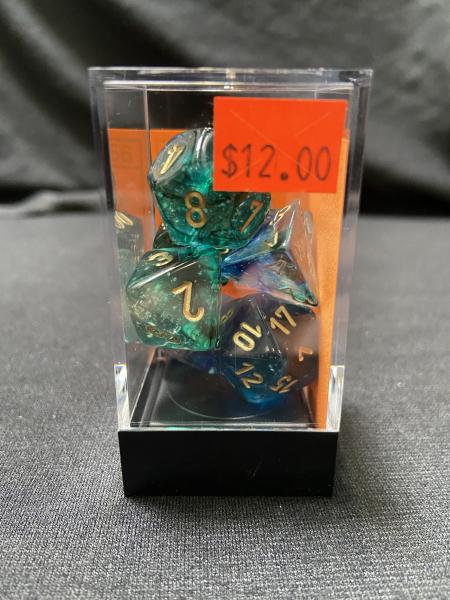 Chessex Nebula Oceanic/Gold 7-Die Set picture