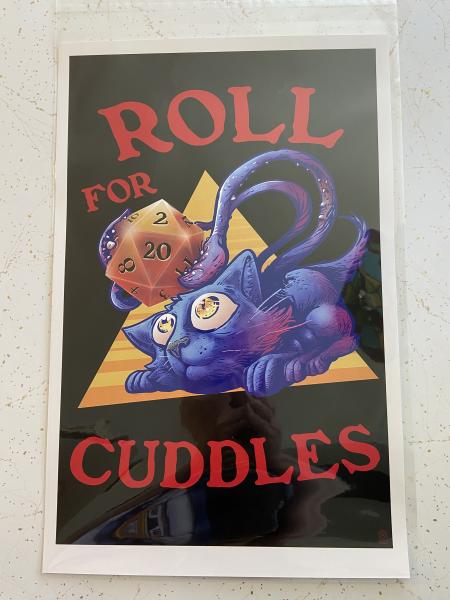 "Roll for Cuddles" Displacer Beast 11" x 17" Glossy Print picture