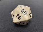 Large Solid D20 Dice (White)