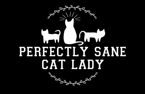 Perfectly Sane Cat Lady 11" x 17" Print (Black) picture