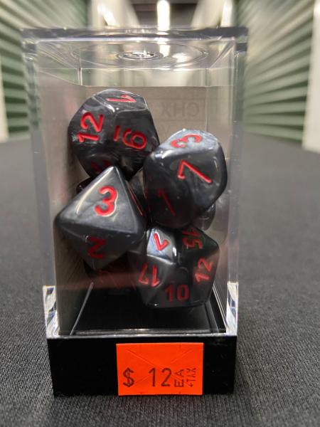 Chessex Velvet Black/Red 7-Die Set picture