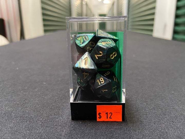 Chessex Scarab Jade/Gold 7-Die Set picture