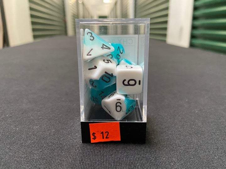 Chessex Gemini Teal-Black 7-Die Set picture