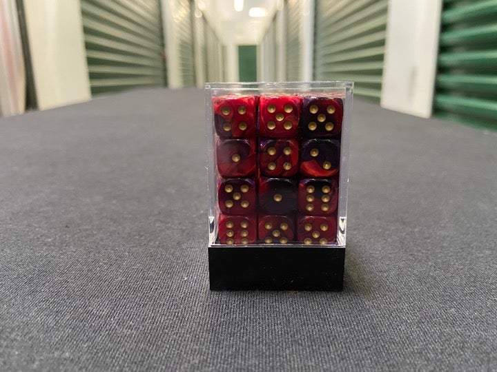 Chessex Masquerade Red/Black 36-Die Set picture