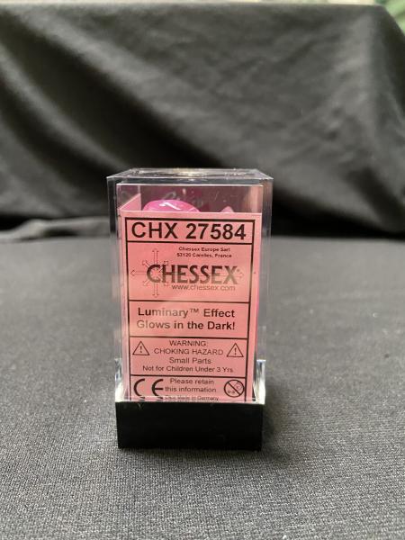 Chessex Borealis Pink/Silver 7-Die Set picture