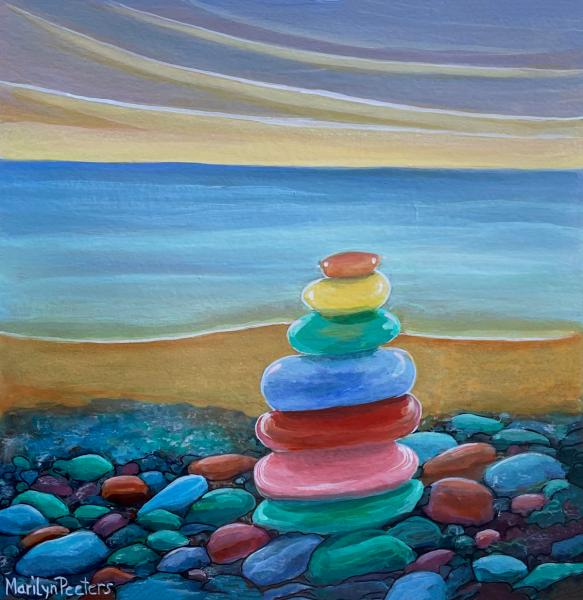 Stacked Beach Glass picture