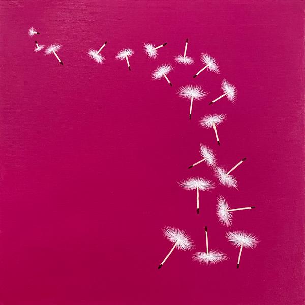 Tumbling Wishes On Hot Pink