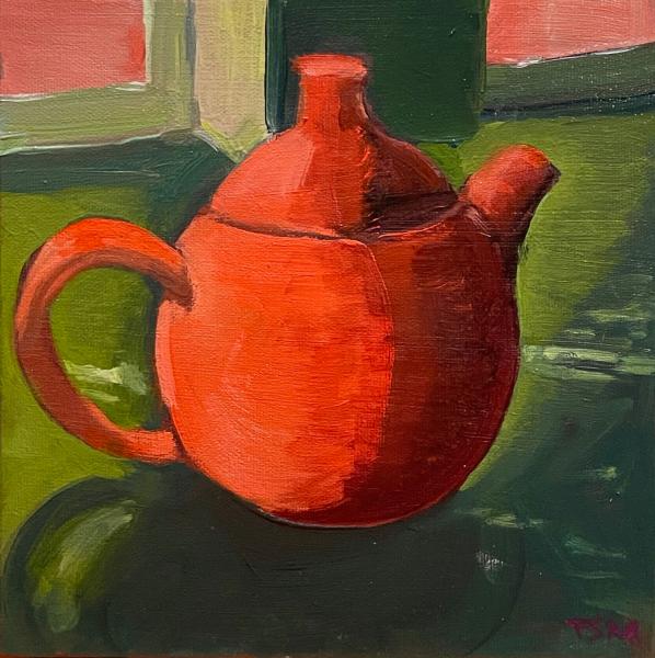 Tea Pot Study in Red