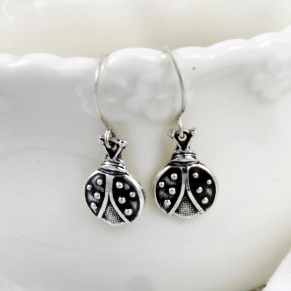 Ladybug Drop Earrings picture