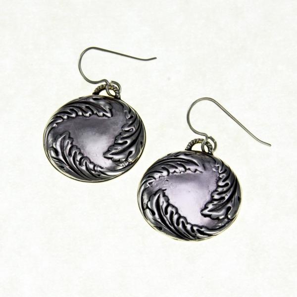 Three Leaves in the Water Earrings picture