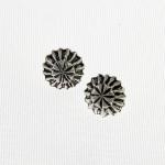 Silver Concho Post Earrings