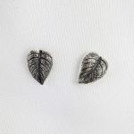 Dew Covered Leaf Earrings