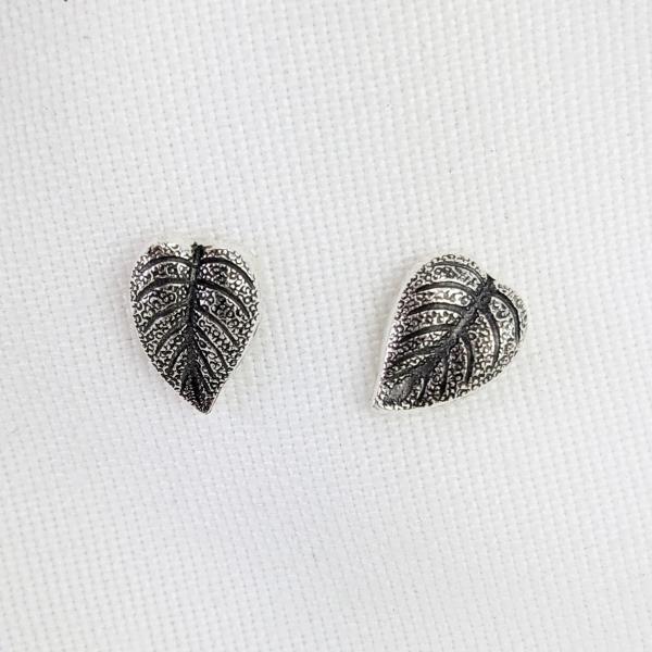 Dew Covered Leaf Earrings picture