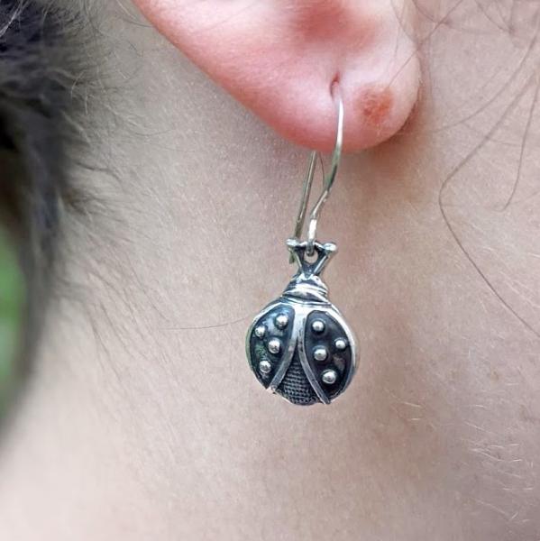 Ladybug Drop Earrings picture