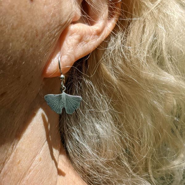 Small Ginkgo Leaf Earrings picture