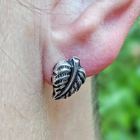 Garden Leaf Post Earrings picture