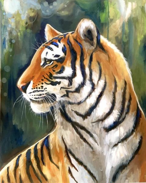 Her Majesty tiger 8x10 matted print