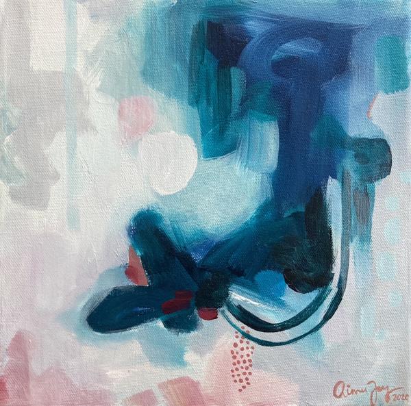 We Met By Chance original 10x10 painting