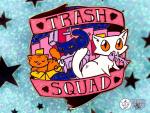 PIN 2" Fufukittens Trash Squad- Hard Enamel Rose Gold #Squadgoals