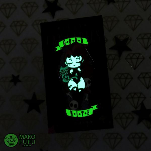 PIN 2.5" Succubus Sexy Cat Lady Glow in the Dark- Hard Enamel picture