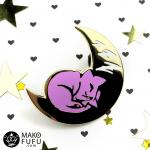 PIN 1.5" Sleepy Fufukitten - Hard Enamel