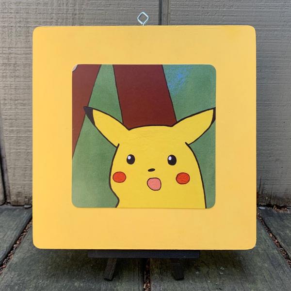 It's Always A Surprise | Pokemon Surprised Pikachu Meme Art Print picture