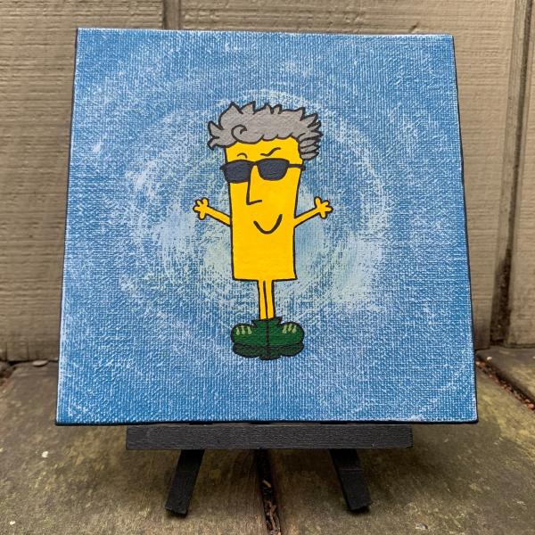 A Mellow Yellow Fellow | Doctor Who / Mr. Men Twelfth Doctor Original Painting | Acrylics on Canvas