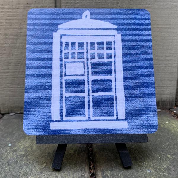 Impression of the TARDIS | Doctor Who Police Phone Box Art Print picture