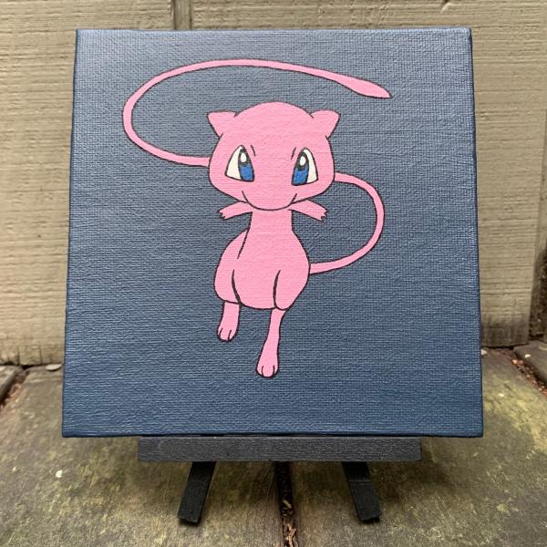 Mythical Legend | Pokemon Mew Original Painting | Acrylics on Canvas