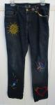 Heart & Butterfly Embroidered Jeans